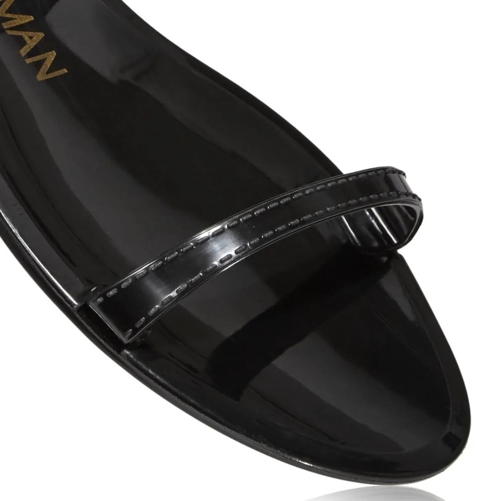 Stuart Weitzman Sawyer Slide Sandal In Black Size… - image 5